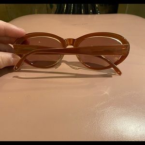 Designer nude color vintage sunglasses